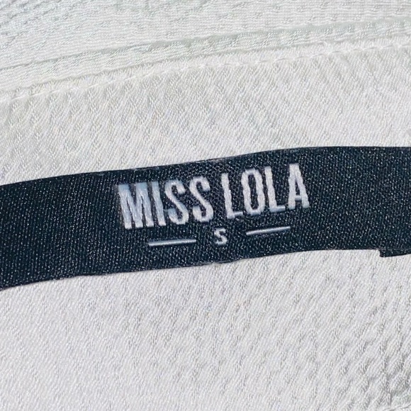 Miss Lola Lush Affair White Mini Dress - Picture 7 of 7